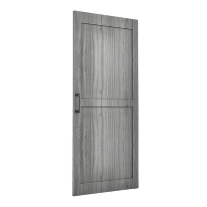 Natural Farmhouse Style MDF Wooden Barn Door with 200cm Sliding Kit