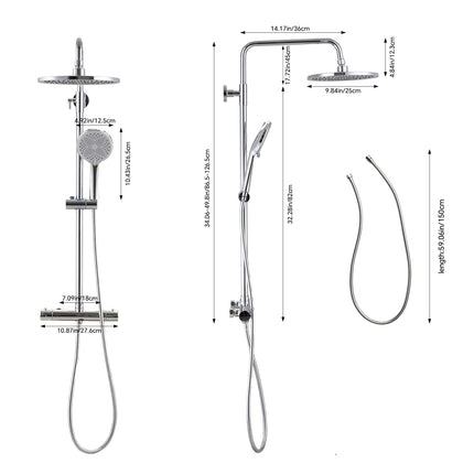 Thermostatic Shower Mixer Set