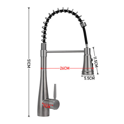 Bathroomdeco Pre-rinse Pull-Down Swivel Kitchen Faucet