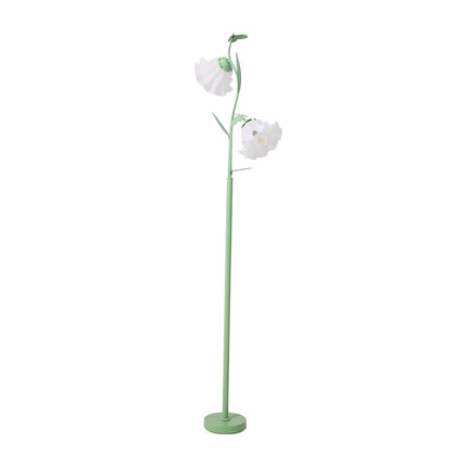 2-Light Flower Floor Lamp with Foot Switch