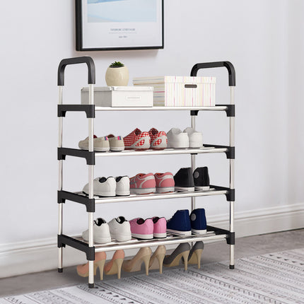 5-Tier/ 4-Tier Shoe Rack Organizer Stackable Space Saving Shoe Shelf