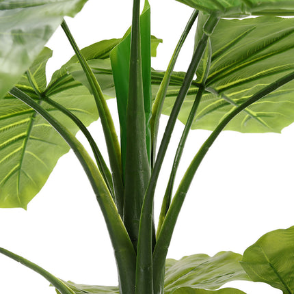 Artificial Tropical Plant with Plastic Flowerpot Home and Office Plant Decoration