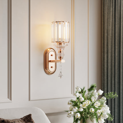 E27 Crystal Wall Light Fixture Decor