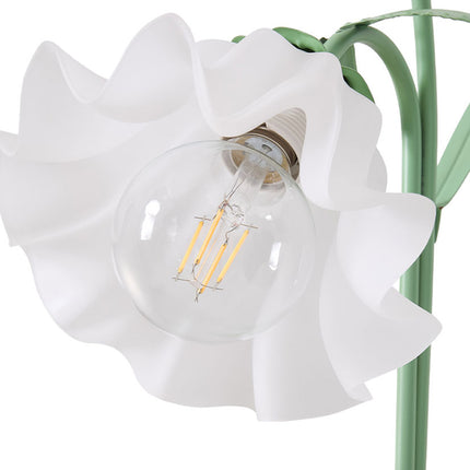 2-Light Flower Floor Lamp with Foot Switch