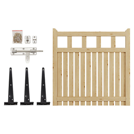 120x120cm Outdoor Wooden Garden Gate Fence Door