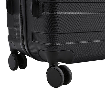 24" Hardshell Rolling Luggage Trolley Travel Case Black