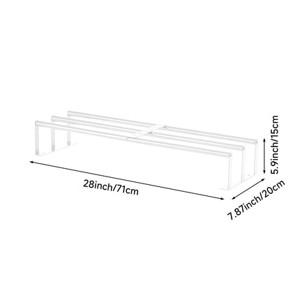 Premium Iron Space-Saving Bathroom Wall Mounted Towel Rack