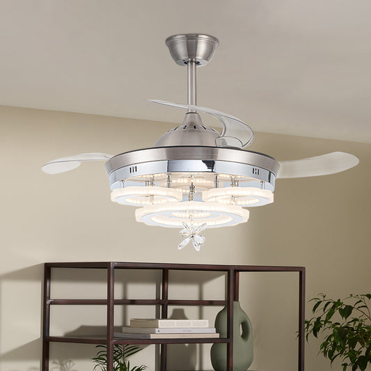 3 Color Light Changing Acrylic Ceiling Fan