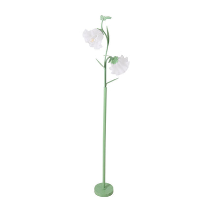 2-Light Flower Floor Lamp with Foot Switch
