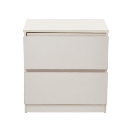 2-Drawer Wooden Nightstand Bedside Table