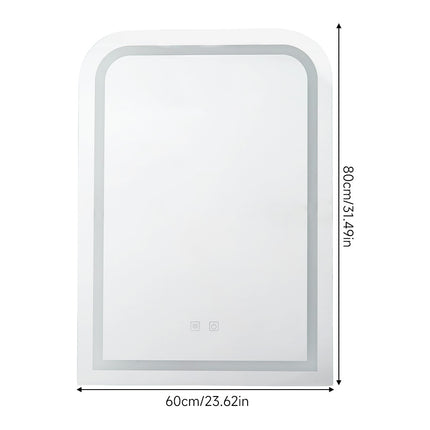 Wall-Mounted Bathroom Adjustable LED Vanity Mirror with Demister