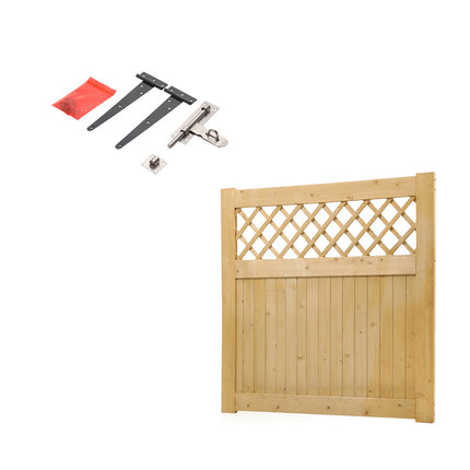 Diyspace Rhombus Garden Wood Fence Gate