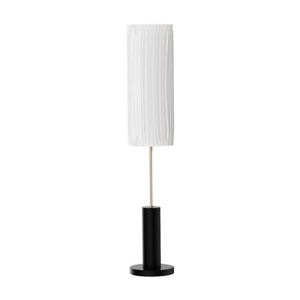 Simple Retro Floor Lamp with Fabric Lampshade