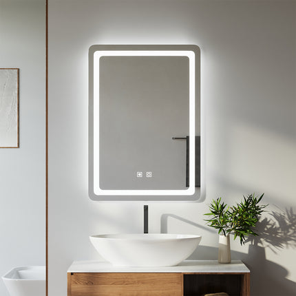 Anti-fog Bathroom Mirror with Dimmable LED Light