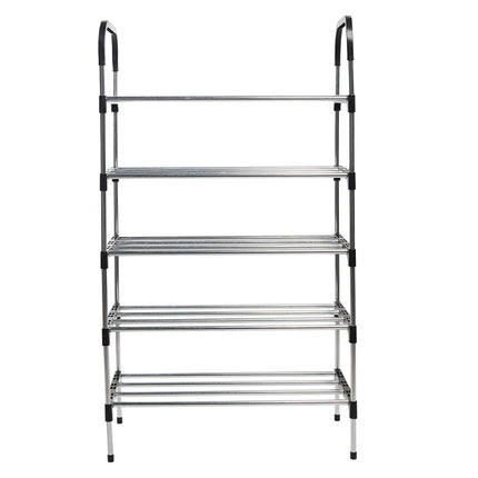 5-Tier/ 4-Tier Shoe Rack Organizer Stackable Space Saving Shoe Shelf