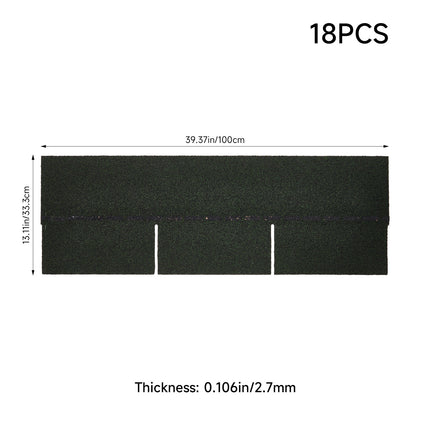 18Pcs Asphalt Shingles Bitumen Roofing