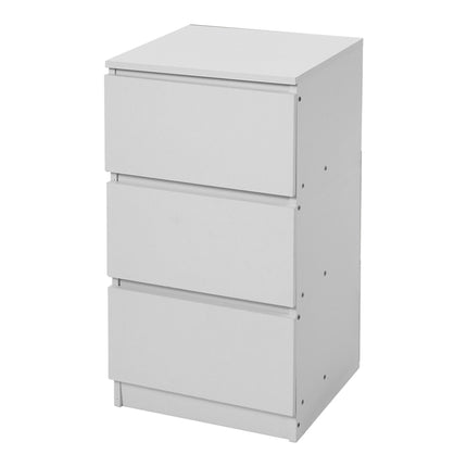 Wooden Nightstand Bedside Table with 3 Drawers