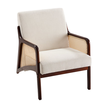 Modern Corduroy Upholstered Accent Armchair