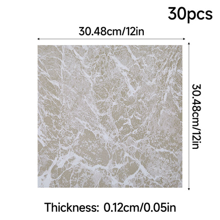 10Pcs/ 30Pcs Self-adhesive PVC Flooring Tiles Set