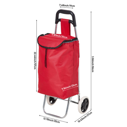 Portable 2-Wheel Shopping Trolley