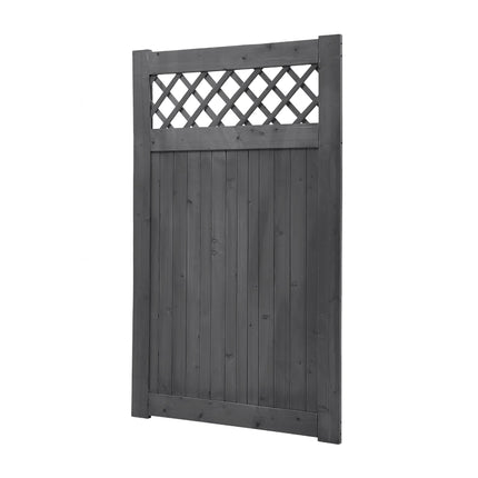 Grey Rhombus Garden Wood Fence Gate