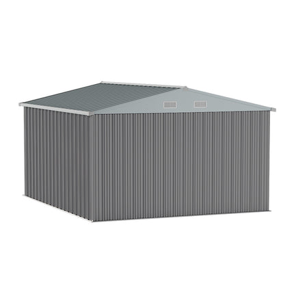 Outdoor Metal Storage Shed with Lockable Door
