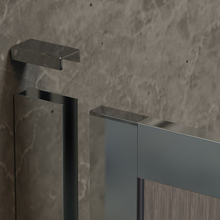 Fixed Framed Over Bath Shower Screen 80cm x 140cm