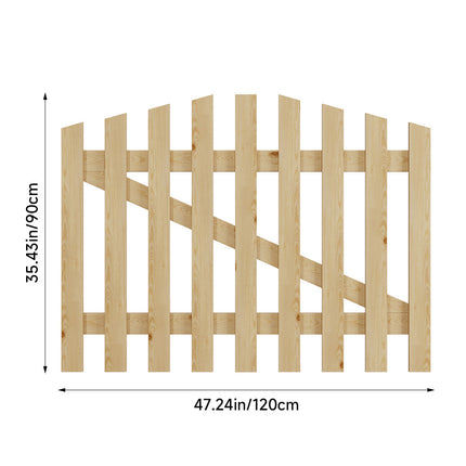 120x90cm Outdoor Wooden Garden Gate Fence Door