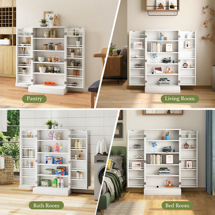 105cm H Freestanding Kitchen Pantry Storage Cabinet