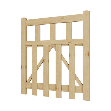 3x3ft Outdoor Wooden Garden Gate Fence Door