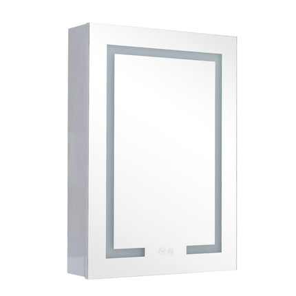 Rectangular 1 Door LED Dimmable Mirror Cabinet