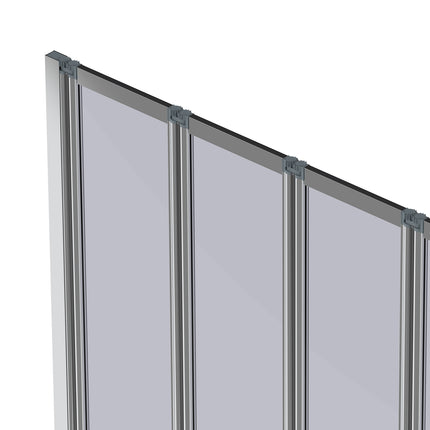 Bath Shower Screen with 4 Folding Panels