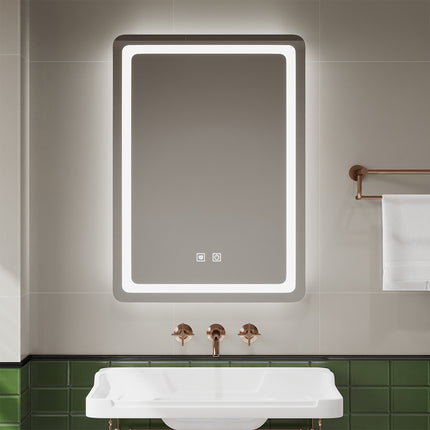 Anti-fog Bathroom Mirror with Dimmable LED Light