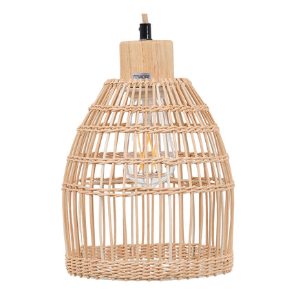 E27 Bamboo-woven Ceiling Pendant Light