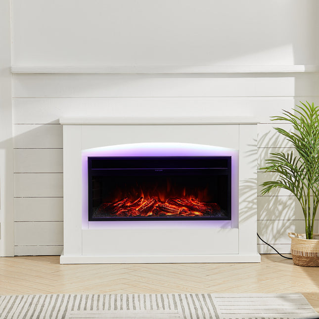 120cm Electric Fireplace Insert Heater with LED Surround