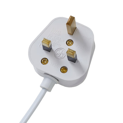 Glass & Iron Table Lamp with 12W Bulb