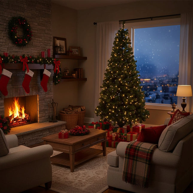 180CM Artificial Christmas Tree with Metal Stand