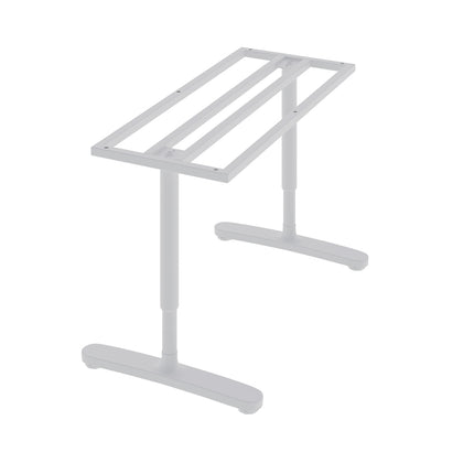 2Pcs Black/ White Adjustable Height Table Underframe