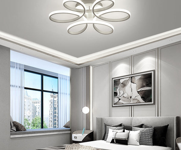 LED Lamp Ceiling Light Cool Floral Pendant Chandelier 74CM
