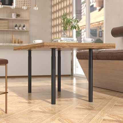 Set of 4 Round Metal Table Legs