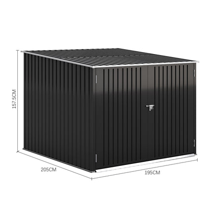 Galvanized Steel Bike Shed Bicycle Storage Shed