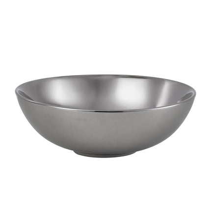 Round Ceramic Countertop Washbasin Vessel Sink