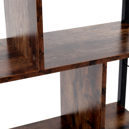 Industrial Style 5 Tier Bookcase Metal Frame