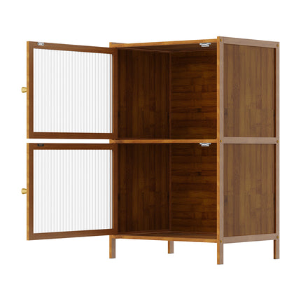 Versatile 2-Tier Storage Cabinet