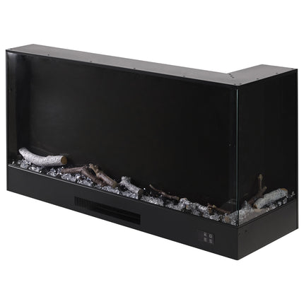 Modern Recessed Electric Fireplace with Remote