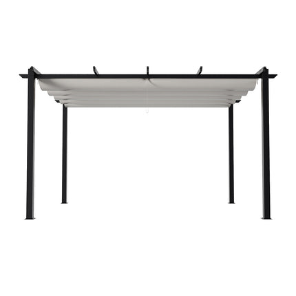13x10ft Aluminium Pergola with Retractable Roof