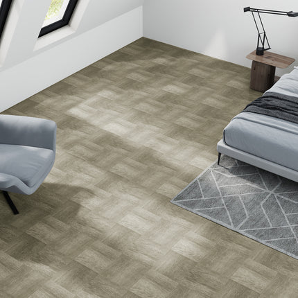 30Pcs Self-adhesive PVC Parquet Flooring Tiles Set