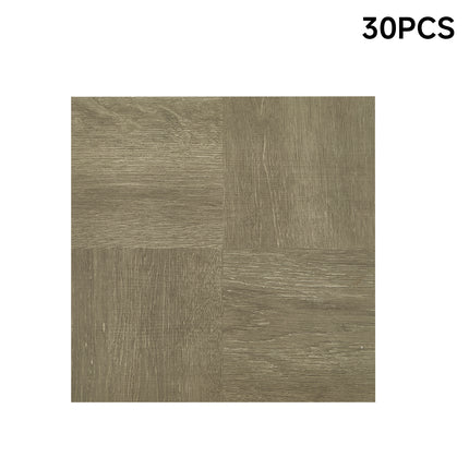 30Pcs Self-adhesive PVC Parquet Flooring Tiles Set