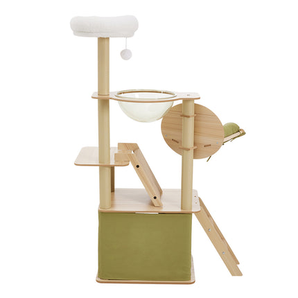Luxurious Cat Tower Set with Scratching Board