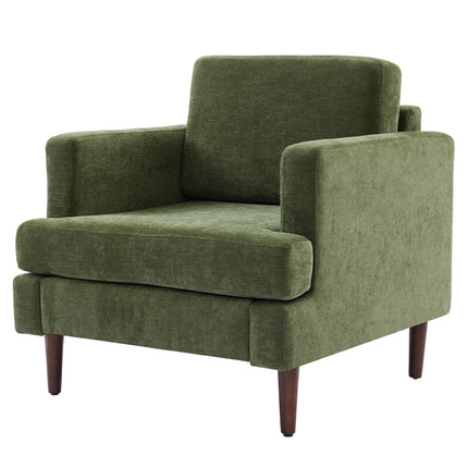 Mid-Century Green Single Sofa Armchair